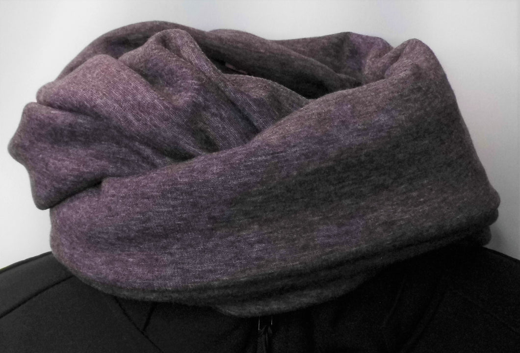 Loop aubergine meliert